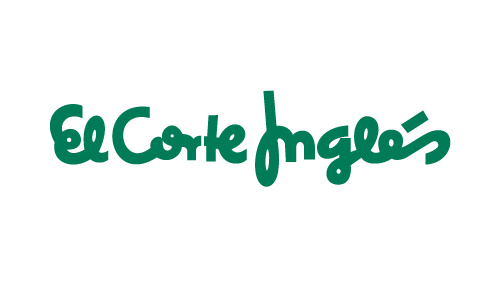 Logotipo de El Corte Inglés diseñado por Ricardo Rousselot, ejemplo icónico de lettering y diseño gráfico artesanal en España.